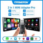 Adattatore Auto 2 in 1 Wireless CarPlay e Android Plug & Play USB iPhone Tipe-c