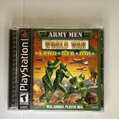 Army Men: World War - Land, Sea, Air (Sony PlayStation 1, 2000) CIB W/ Reg Card