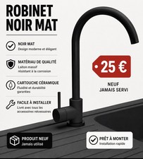 Mitigeur Robinet  Noir Mat.                   NEUF JAMAIS SERVI
