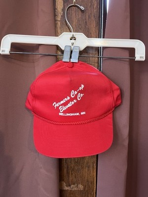 80 s Farmers Co-op Elevator Co. Bellingham Minnesota Cap Hat Snapback New