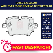 Brake Pads Set fits JAGUAR XJ X351 3.0D Rear 2009 on C2D40929 C2D49906 T2R61946