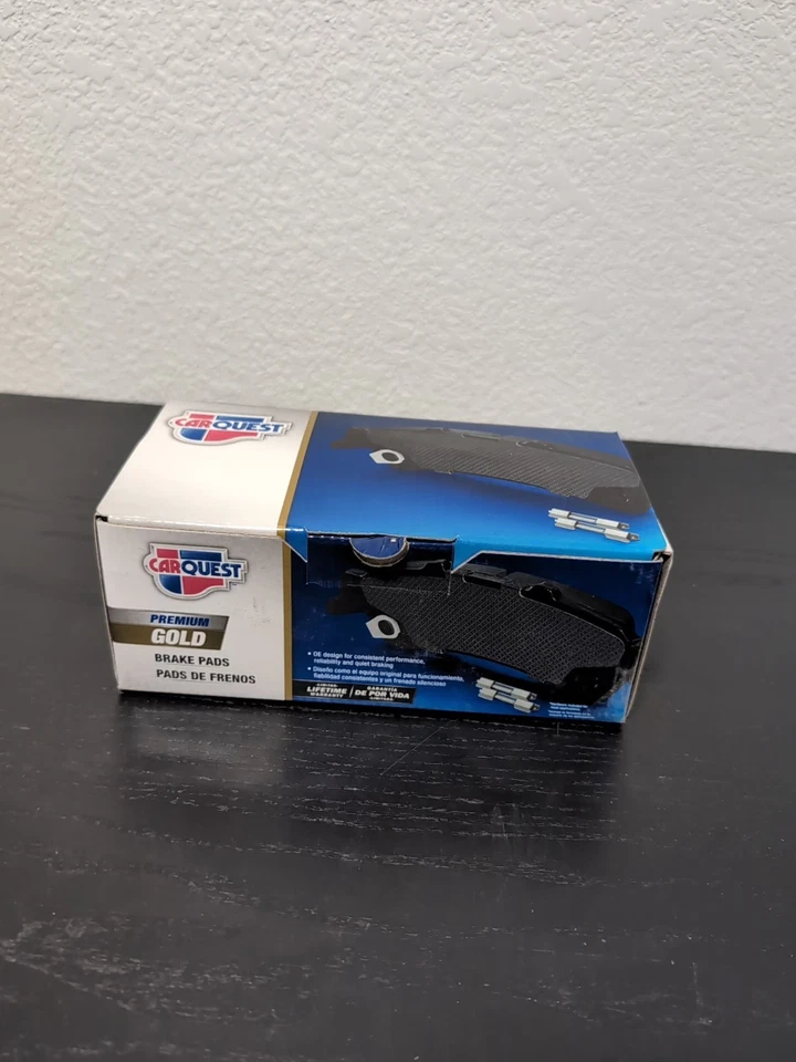Juego de pastillas de freno de disco-Pastillas de freno delanteras de cerámica dorada premium CARQUEST GNAD1159 Foto 2 de 3