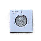 1959-D Washington Quarter 90% Silver Denver Mint US Coin Nice Detail