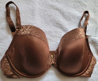  Women's WACOAL 853303 Cocoa Brown Back Appeal T-shirt Bra Size 34H (NWT)