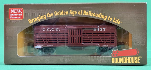 Roundhouse #84227 HO Ganda Cattle Car Co. 36' Stock Car #2437 - Nuevo stock antiguo | Zustand: New