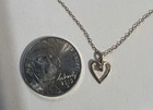 14K Yellow Gold Mini Diamond Heart Pendant with 15” long 14k gold Necklace — photo 5