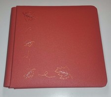 NEW SET OF TWO RARE CREATIVE MEMORIES 7 X 7 RED FALL SCRAPBOOK ALBUMS W PAGES