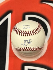 NESTOR CORTES Signed NASTY NESTOR OMLB Rawlings Baseball Steiner CX