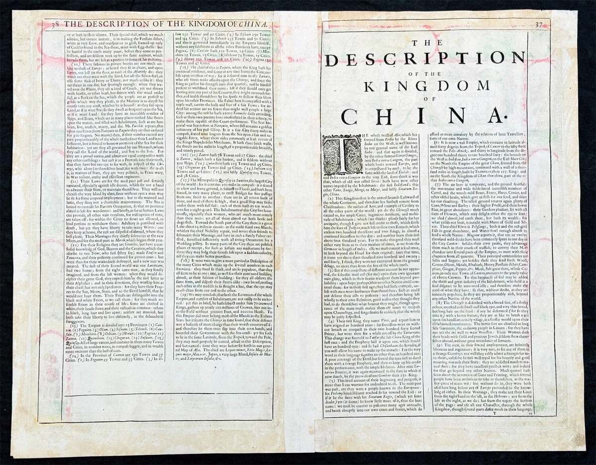 1626 (1676) John Speed Antique Map of China - Island of Korea