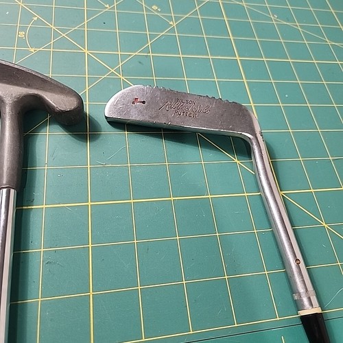 Wilson Golf Putter Lot Of 3 Ribbed Sole Harmonized 460 35" Right Hand Faux Wood - Picture 10 of 24