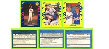 3 NOLAN RYAN 1990 CLASSIC BASEBALL CARDS, #T91, #T84, #1. TEXAS HEAT, #6, NM