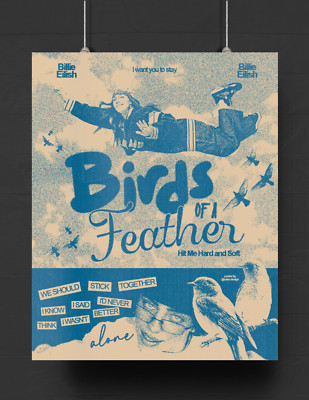 Billie Eilish Birds Of A Feather Poster