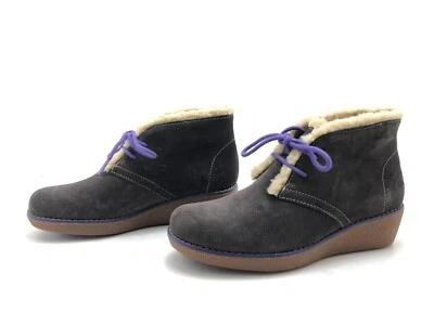CLARKS Damen Stiefel Gr. 33,5 Stiefeletten Schnürboots Halbstiefel Komfort Braun - Bild 1 von 4