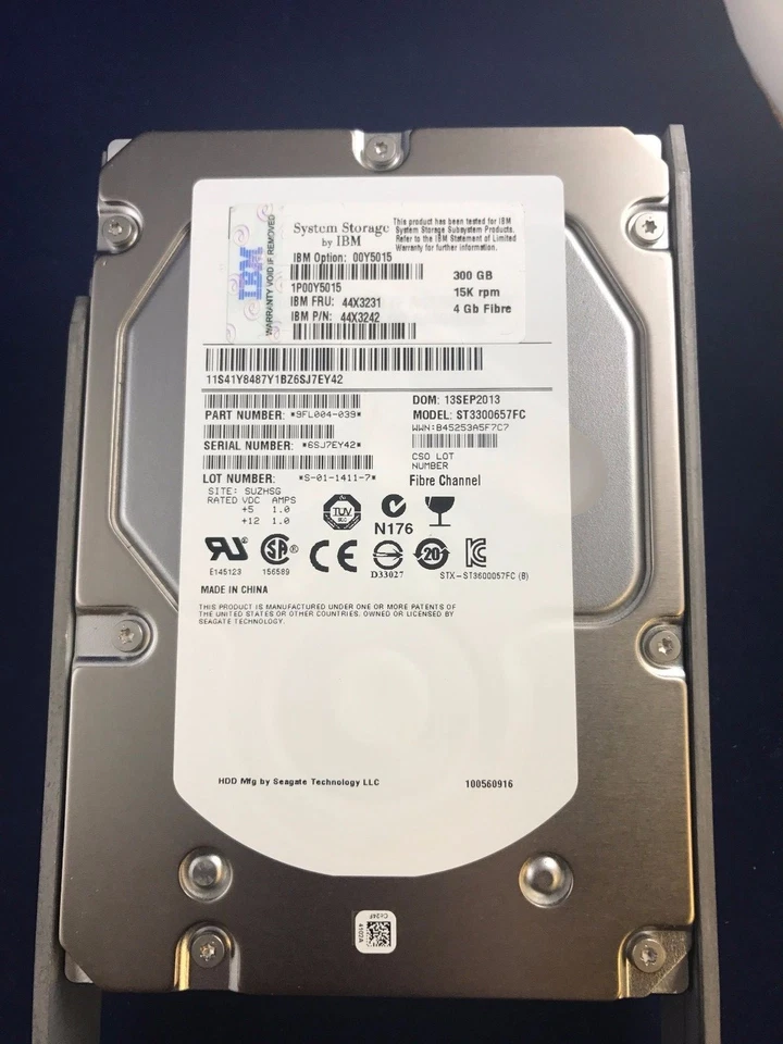 IBM 300GB 3.5" Hard Drive 44X3231 15K RPM 4GBPS FC - Image 4 of 4