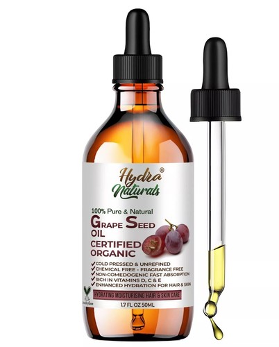 GRAPESEED OIL 100% Pure & Natural Cold Pressed Organic Unrefined 50ml & 120ml - Picture 8 of 11