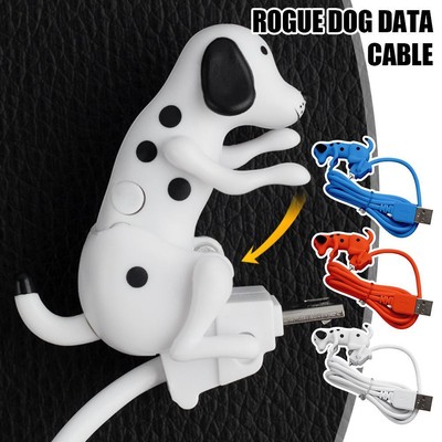 100cm USB Data Cable Cord For Android TYPE-C Cell Phone Funny Dog 