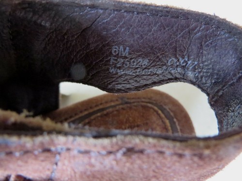 DAMEN BORN OFFENER ABSATZ Reißverschluss STIEFELETTE rostfarben abgenutzt Leder GRÖSSE 6M neu im Karton - Bild 9 von 12