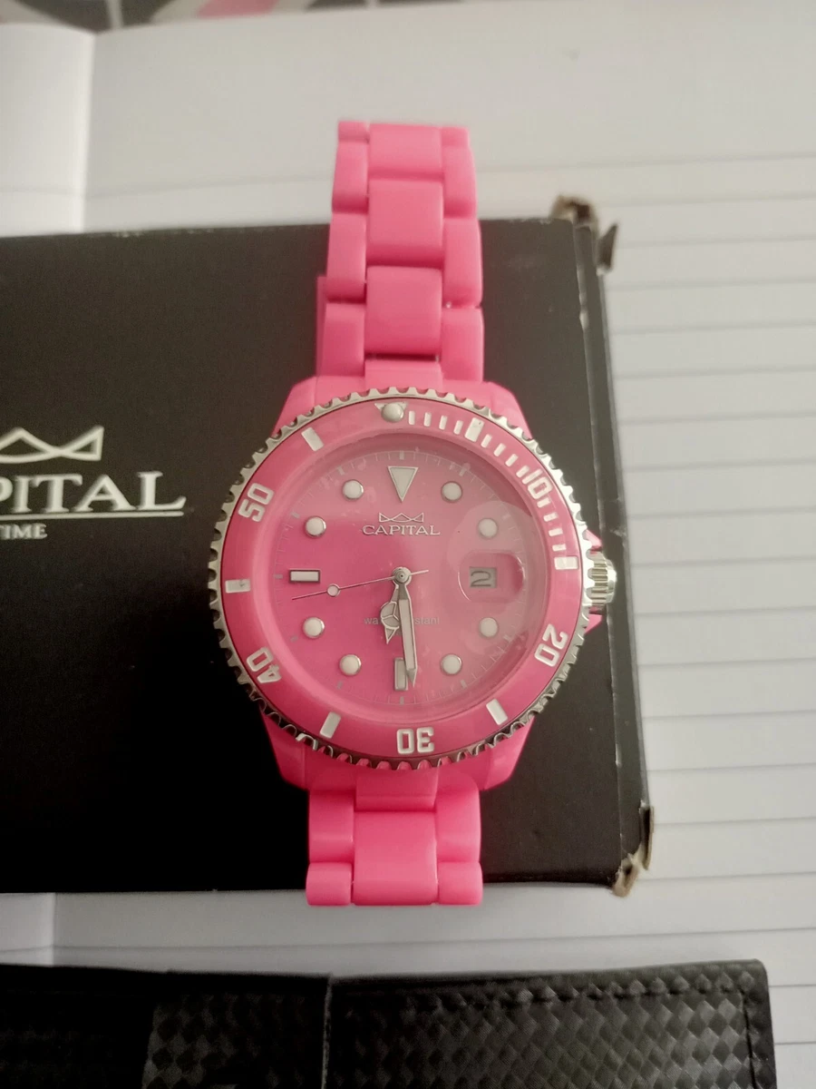 Taffstyle Orologio Analogico Al Quarzo Con Data – Cinturino In Silicone, Cassa 42 Mm, Lunetta Girevole, Resistente Agli Spruzzi, Unisex - 3