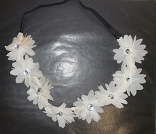 White Flower Headband 15 OBO