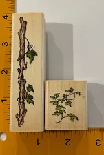 Twig Border & Vine Rubber Stamps by Holly Pond Hill