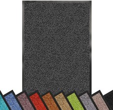 Tappeto Cucina Bagno Puro Cotone Morbido Assorbente Tessuto Intrecciato a Mano Rosso - 55x180 cm