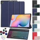 Gifts For New iPad Pro 11" 13" inch M4 2024 Keyboard PU Leather Smart Cover Case