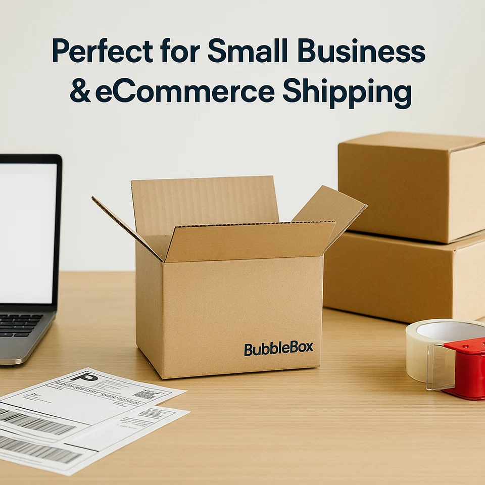 25 6x4x4 Kraft Shipping Boxes – Corrugated Cardboard Mailers RSC - Image 4 of 4