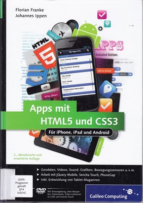 Apps mit HTML5 und CSS3: Für iPhone, iPad und Android   Neuauf