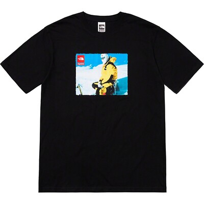 SUPREME THE NORTH FACE EXPEDITION PHOTO TEE BLACK SIZE LARGE BRAND 