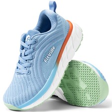 FitVille Women's Wide Fit Trainers Breathable Road Running Shoes Jogging Walking