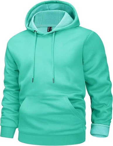 MAGCOMSEN Heren hoodies flanel geruit patroon sweatshirts gewatteerde gevoerde casual jas met 5 zakken, Blauw, XXL MAGCOMSEN Heren hoodies flanel geruit patroon sweatshirts gewatteerde gevoerde casual jas met 5 zakken, Blauw, XXL