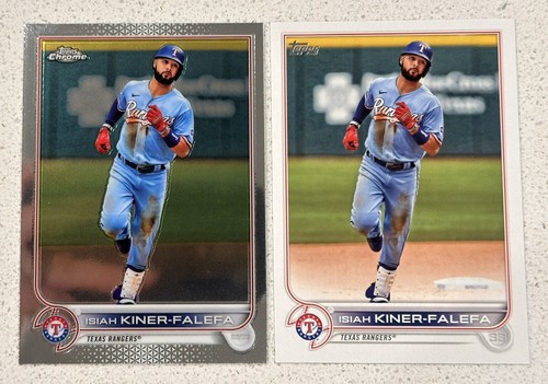 Texas Rangers Lot (3) Kiner-Falefa, Luisangel Acuna Bowman Chrome Topps Chrome - Picture 3 of 4