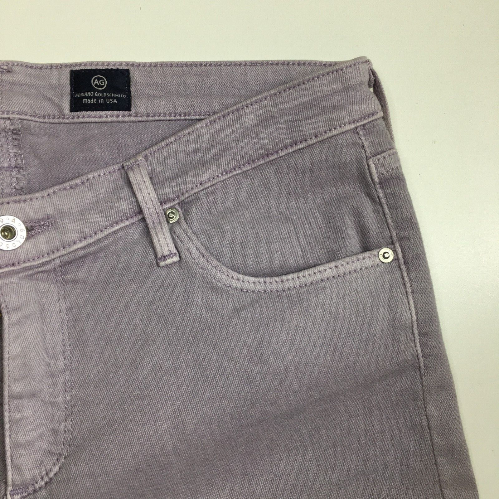 AG ADRIANO GOLDSCHMIED Womens sz 30R Purple The Legging Super Skinny Ankle Jeans thumbnail 6