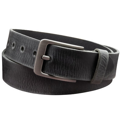 Ledergürtel 100% Echtleder,4 cm Gürtel MADE IN GERMANY, Schwarz, EB565