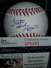 Triston Mckenzie (Indians) Top Prospect Future Star Signed OMLB in person. JSA 