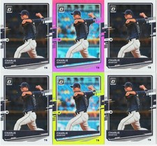CHARLIE MORTON 6 CARD LOT 2020 OPTIC PINK & LIME GREEN PRIZM REFRACTOR #120 BASE