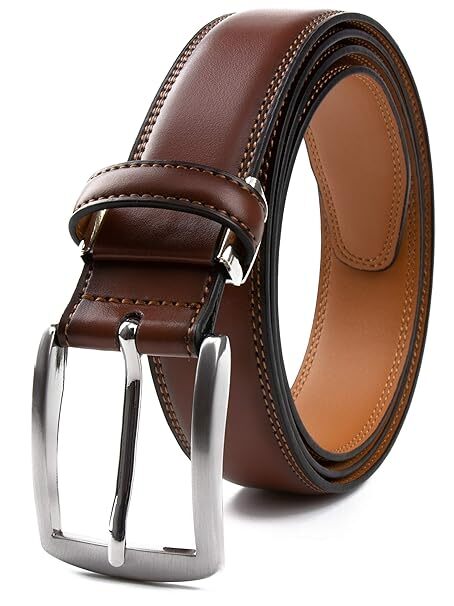 Cliont Men's Genuine Leather Belt - 3.8cm Width, Classic Pin Buckle, Casual Style - View #10