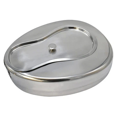 Bedpan Bed Pan W/ Lid for Patient Home Multipurpose Durable Comfortable DS-1886