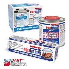 PVC Adhesive, 2 Part 250ML, Solvent Cleaner 250ml, 70ml Tube Hypalon Adhesive
