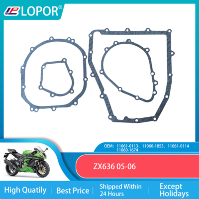 LOPOR Engine Cylinder Crankcase Repair Gasket Apply to Kawasaki