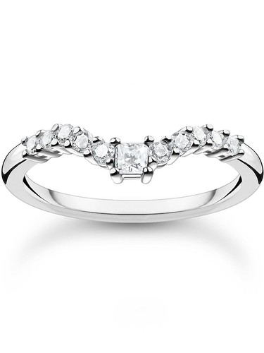 Thomas Sabo Anello da donna TR2398-051-14-52 forma a V misura 52 - Foto 1 di 3