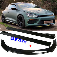 Spoilerschwert Frontspoiler Frontlippe + Seitenschweller für VW Scirocco 3