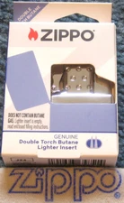 ZIPPO  BUTANE Lighter INSERT Empty DOUBLE TORCH 65851 Push Button NEW 2024