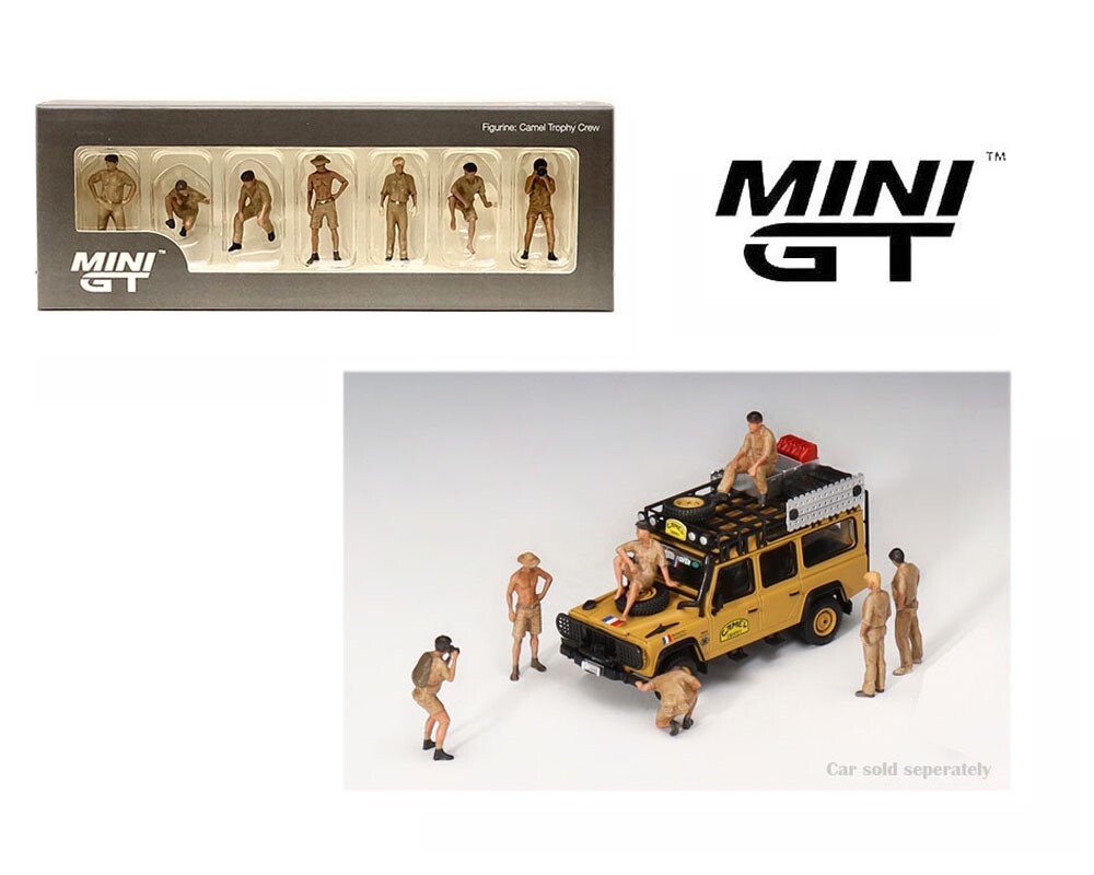 Mini GT 1:64 Metal Figurine Camel Trophy Crew 7 Pcs Set MGTAC17