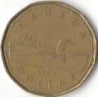1988 $1 Canada Dollar, Looney, Elizabeth II  (MONEY, COIN, COLLECTIBLE)