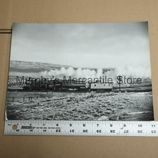 Union Pacific 2483 Steam Train Locomotive Chuggin Along 8x11in Vintage Photo