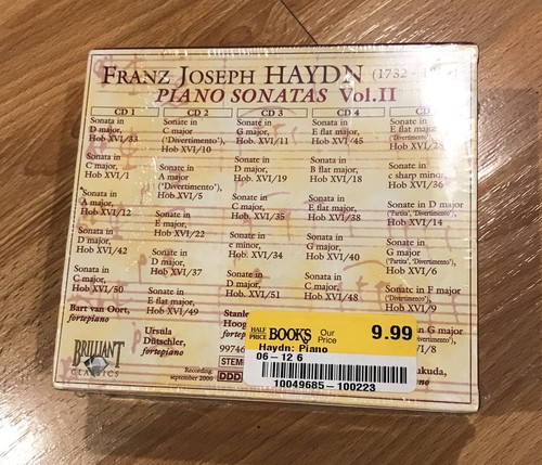 HAYDN PIANO SONATAS VOL. II BRILLIANT CLASSICS 5 CD DISC SET NIP FACTORY SEALED - 第 3/12 張圖片