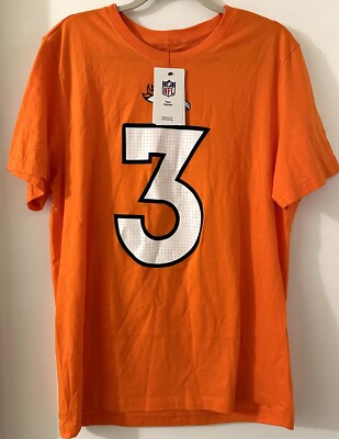 Denver Broncos Nike NFL Team Apparel Football Tshirt. Wilson 3. Men s Large NWTS