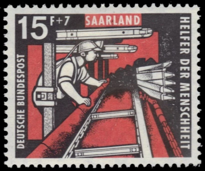 SAAR B119 - Berlin Youth Education Fund "Miner and Conveyor" (pb55833) - Image 1 of 1