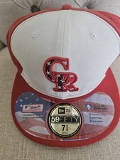 COLORADO ROCKIES OFFICIAL MLB NEW ERA 59FIFTY JULY 4TH EDITION FITTED HAT CAP